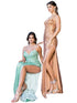 Bliss 3D Flower Applique Rhinestone Bead Sequin Accent Slit Gown for Women, Sizes XS-3XL - SophiasStyle.com